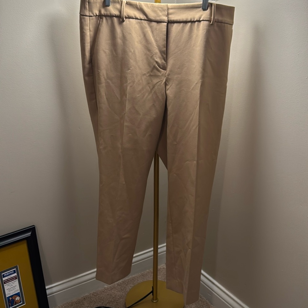 Women’s tan size 16 petite Talbots Hampshire ankle work pant